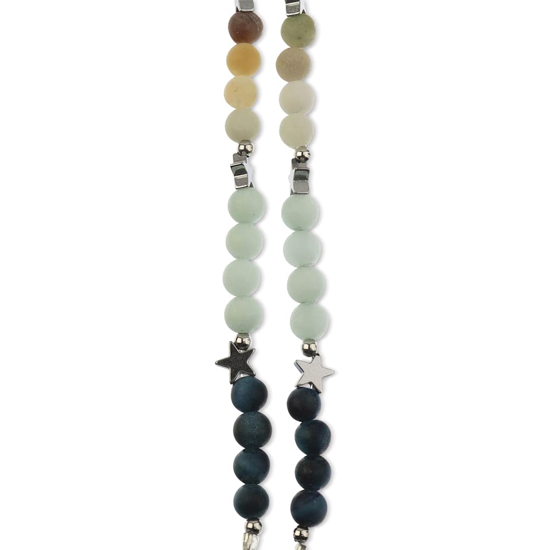 Open in modal - John Bead Solar System Glass Bead Strand - Uranus, 6 mm Dia.