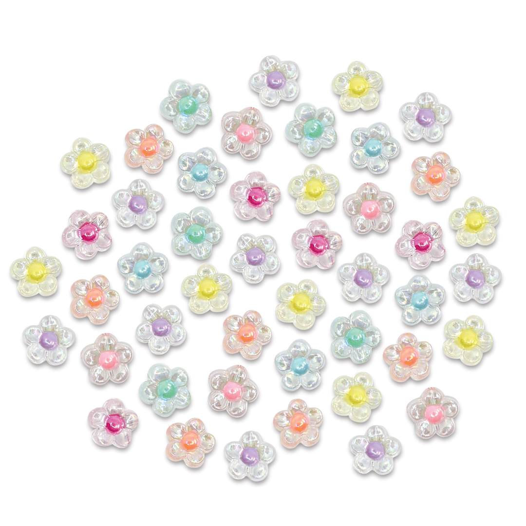 Open in modal - Craft Medley Fashion Acrylic Beads - Flower, 0.9 oz 