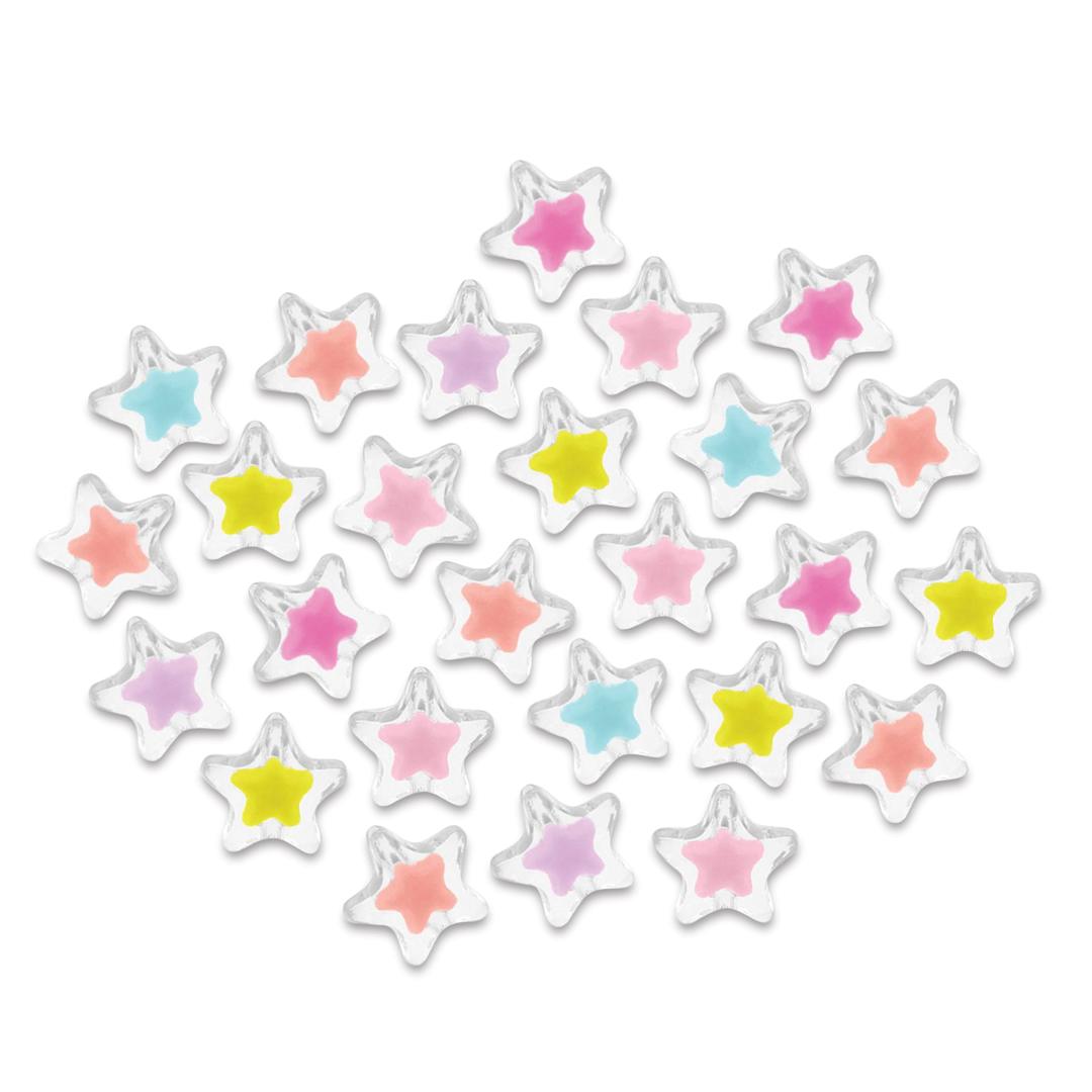 Open in modal - Craft Medley Fashion Acrylic Beads - Starburst, 0.9 oz 