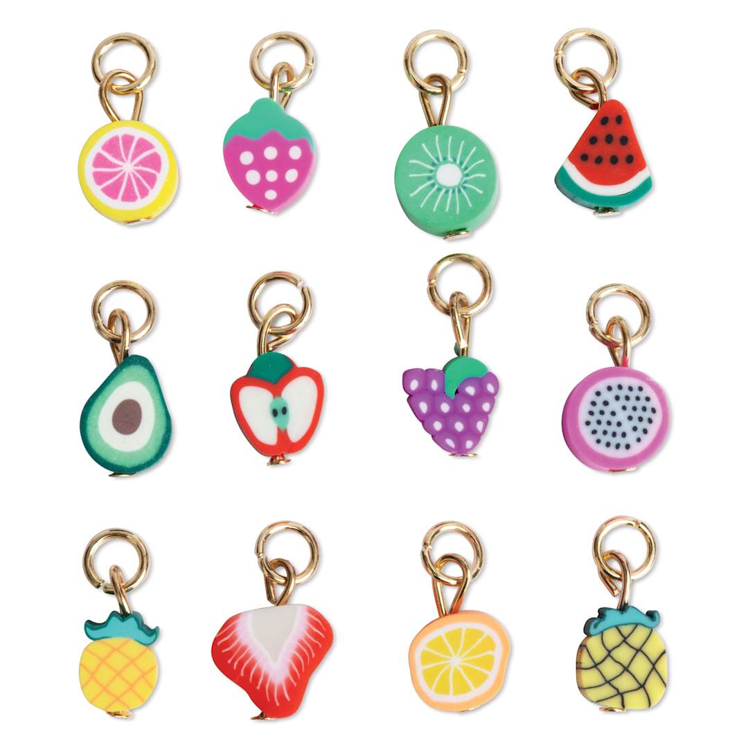 Open in modal - Jewelry Made By Me Charm Set - Pkg of 12, Fresh Picked