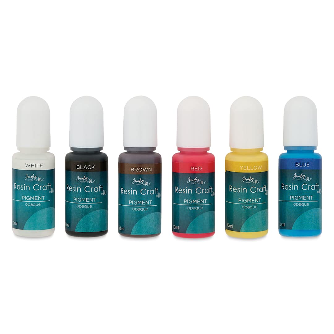 Open in modal - Jewelry Made By Me Liquid Pigment - Set of 6, Essential Opaques, 10 ml Bottles