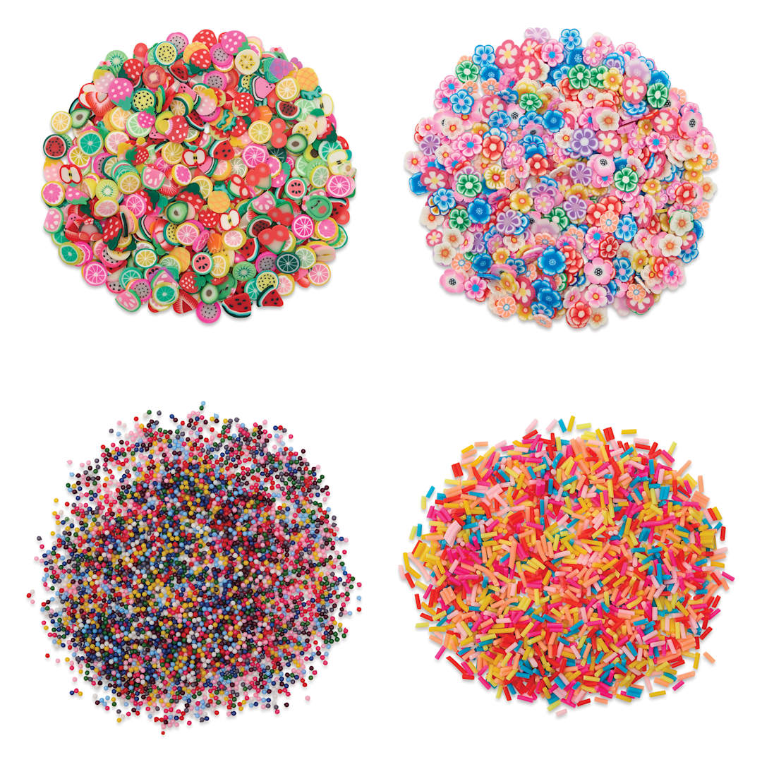 Open in modal - Jewelry Made By Me Polymer Clay Inclusions - Fruit, Flowers and Sprinkles