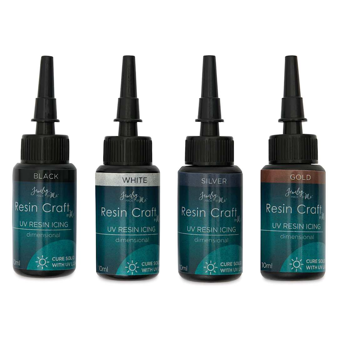 Open in modal - Jewelry Made By Me UV Resin Icing - Set of 4, Neutral Colors, 10 ml Bottles