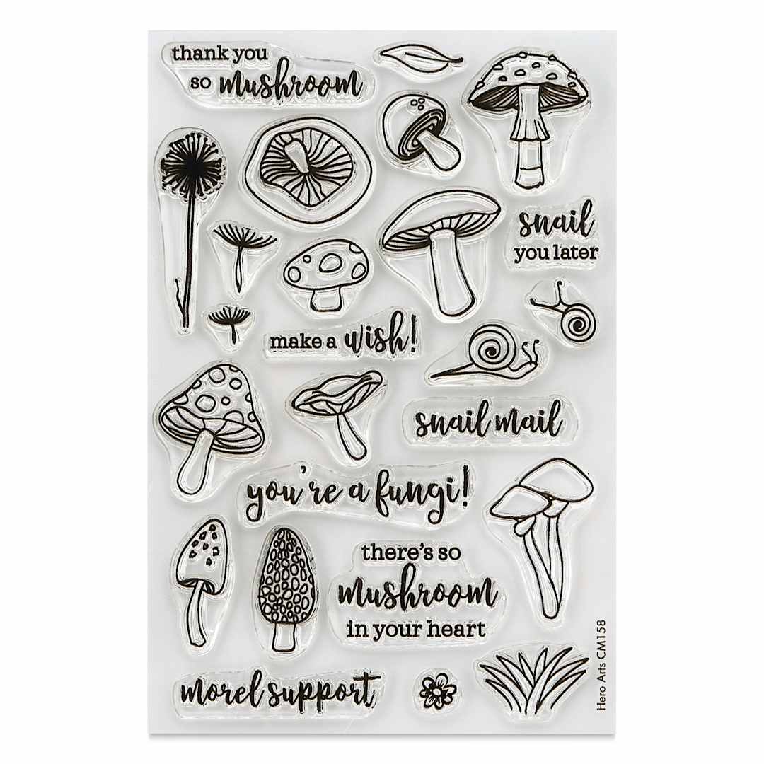 Open in modal - Hero Arts You're A Fungi Clear Stamp Set - Set of 25