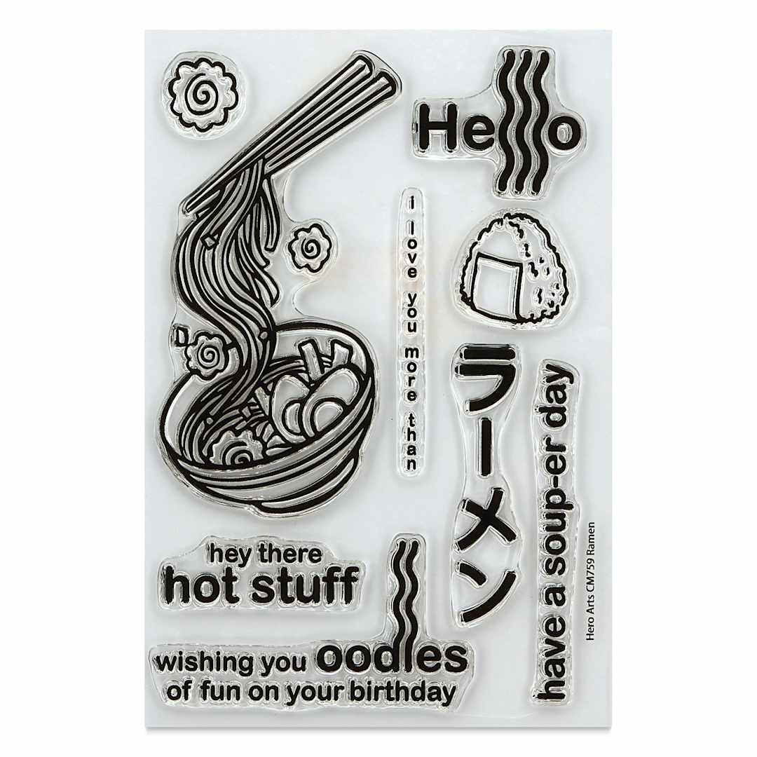 Open in modal - Hero Arts Ramen Clear Stamp Set - Set of 9