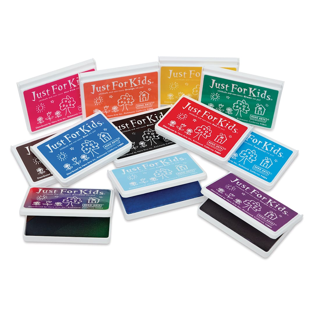 Open in modal - Hero Arts Just For Kids Ink Pads - Set of 12, Assorted, contents