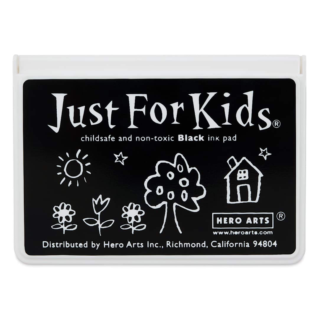 Open in modal - Hero Arts Just For Kids Ink Pad - Black, front of closed pad