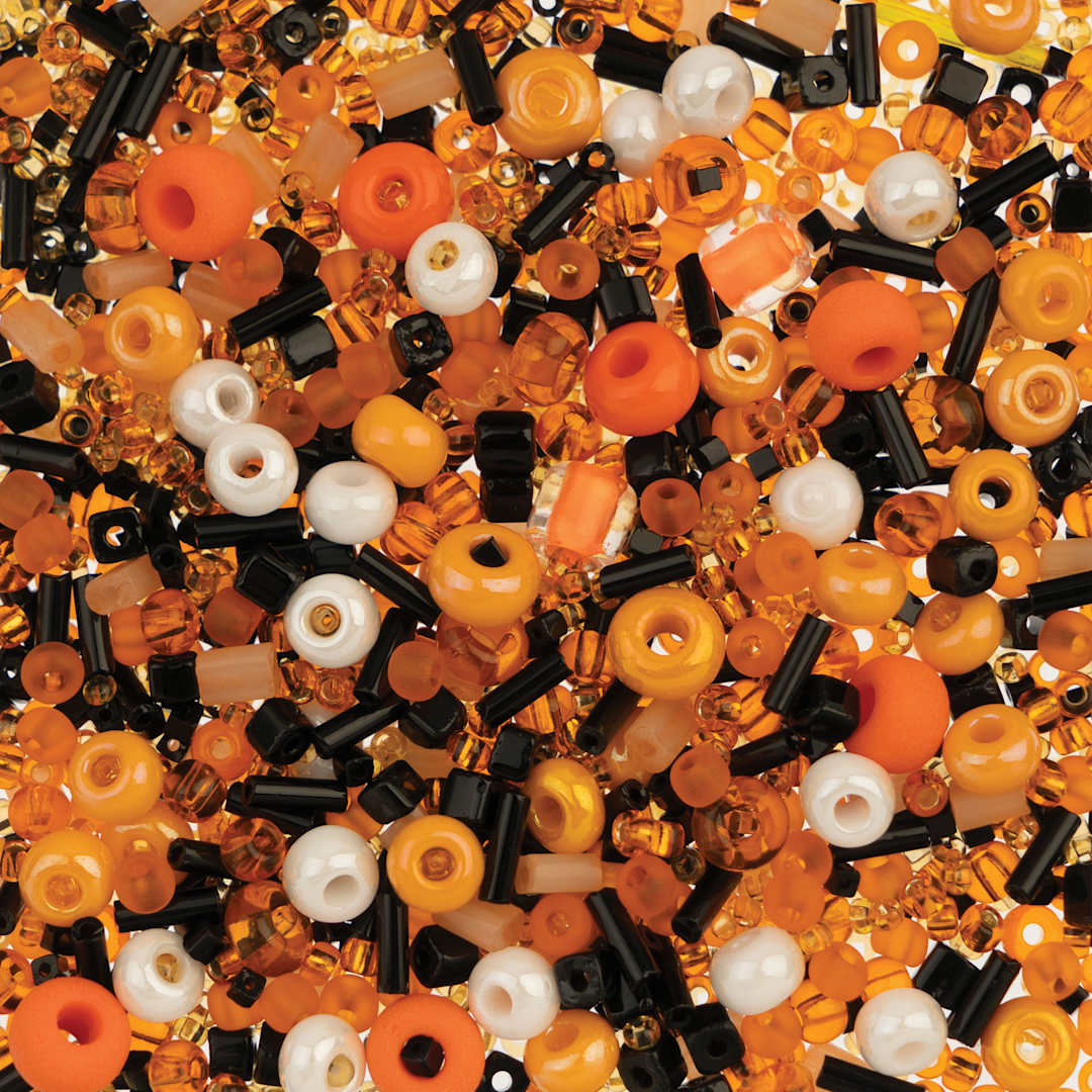Open in modal - John Bead Bead Bar Czech Glass Bead Assortment - Halloween, 20 g
