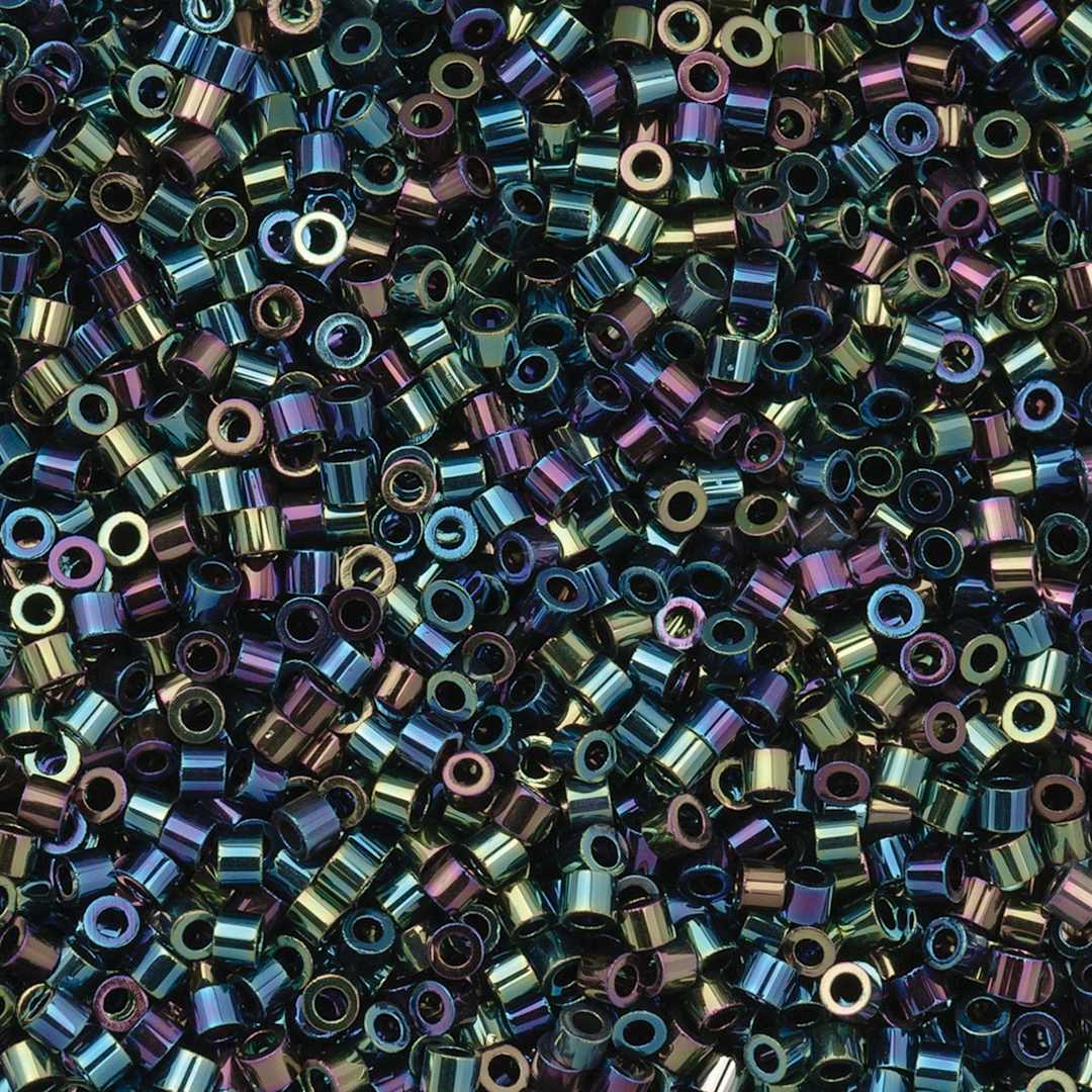 Open in modal - John Bead Cylin 11/0 Cylindrical Seed Beads - Black AB