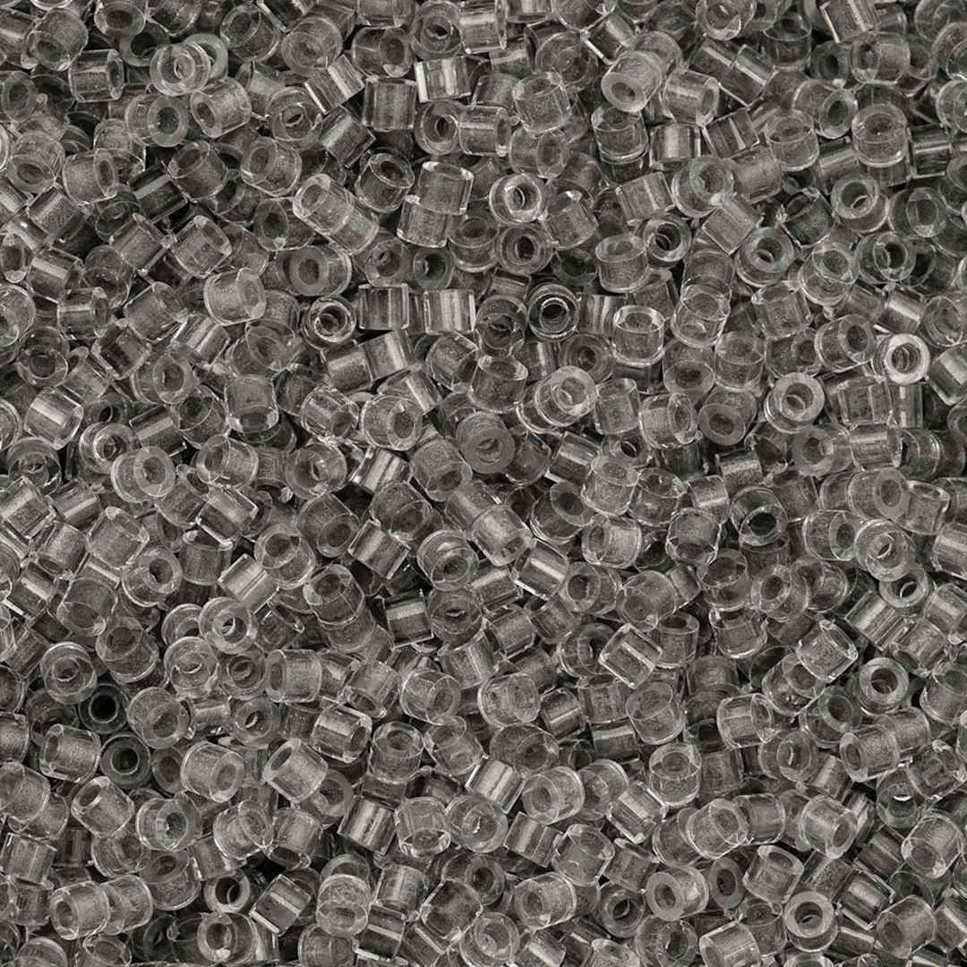 Open in modal - John Bead Cylin 11/0 Glow in the Dark Cylindrical Seed Beads - Grey, 25g