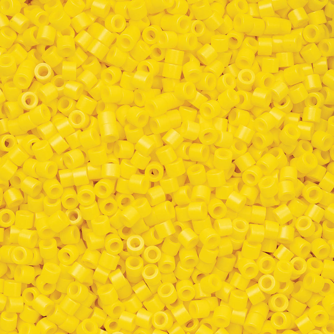 Open in modal - John Bead Cylin 11/0 Cylindrical Seed Beads - Yellow Opaque