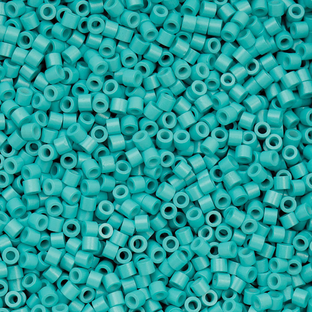 Open in modal - John Bead Cylin 11/0 Cylindrical Seed Beads - Turquoise Blue Opaque