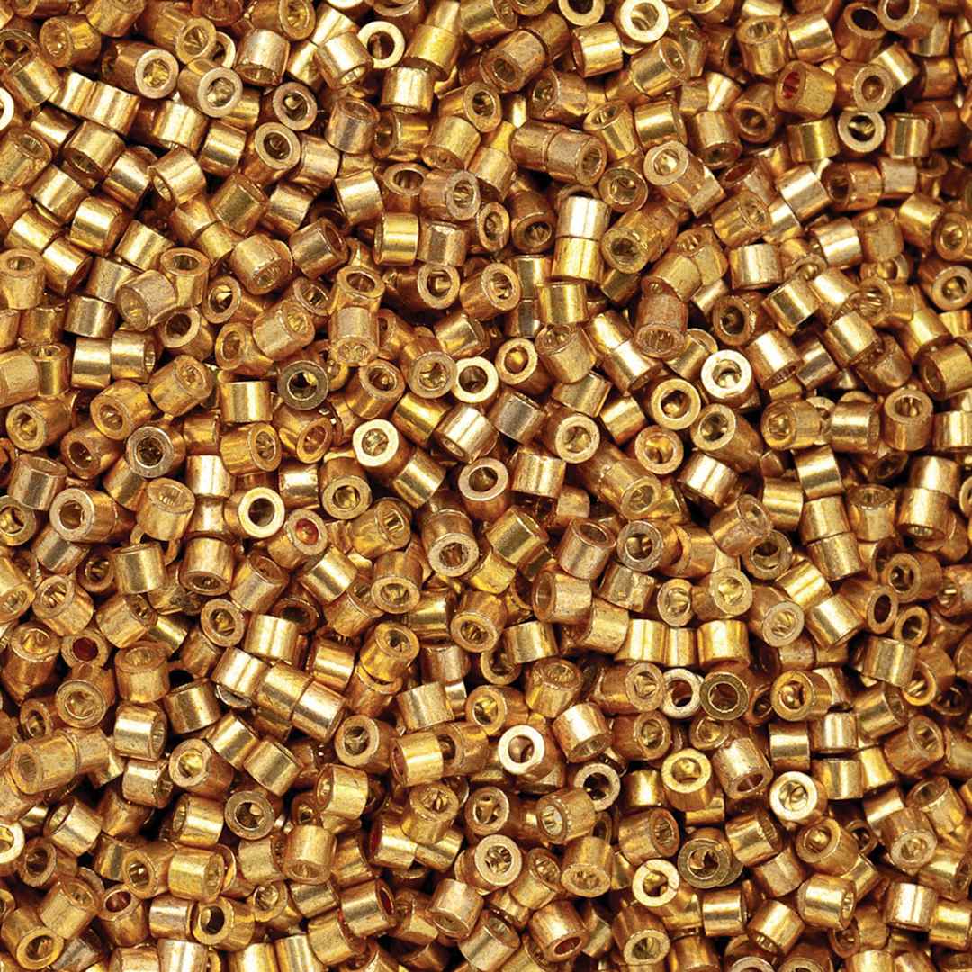 Open in modal - John Bead Cylin 11/0 Cylindrical Seed Beads - Toasted Caramel Opaque