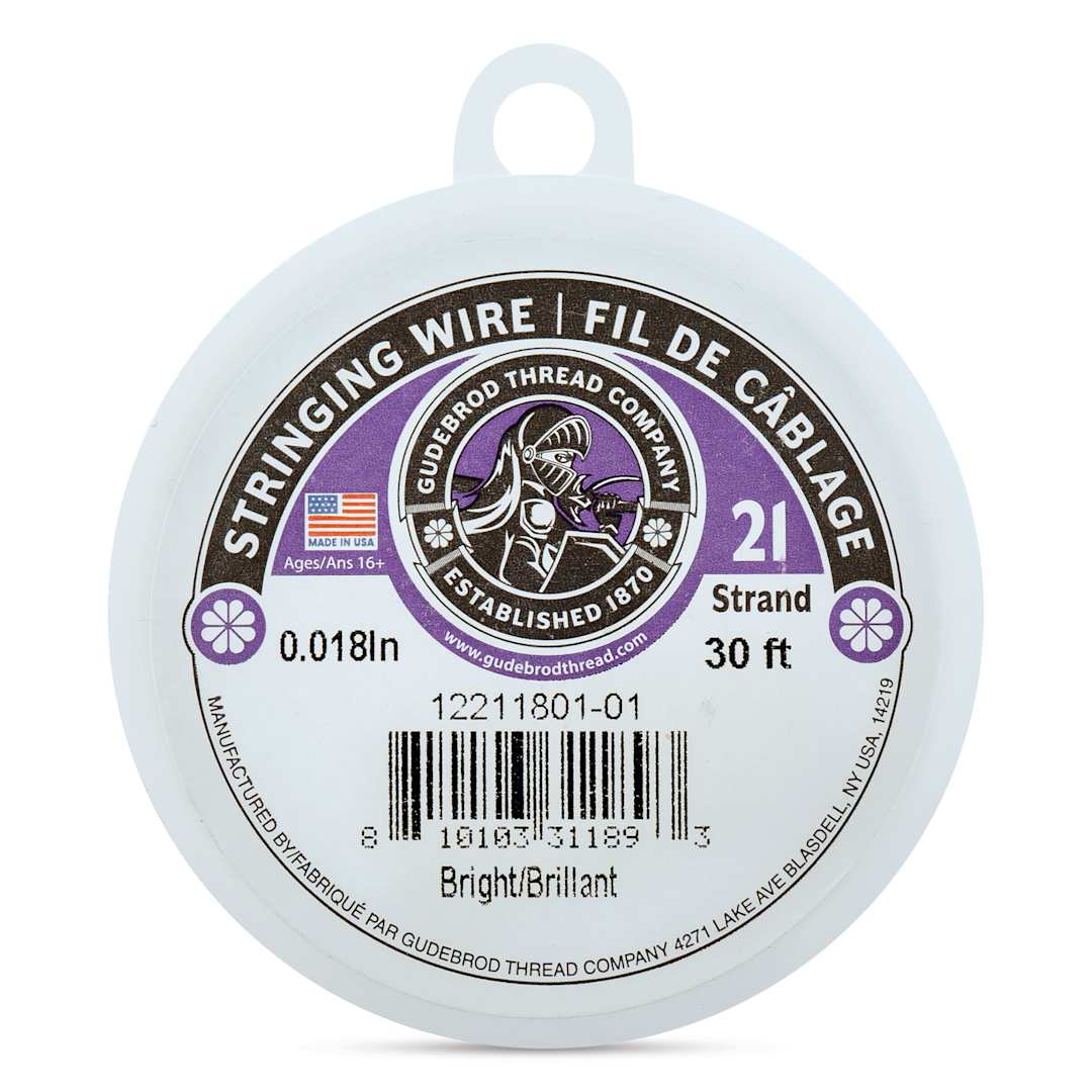 Open in modal - Gudebrod 21 Strand Stainless Steel Stringing Wire - 30' x .018"