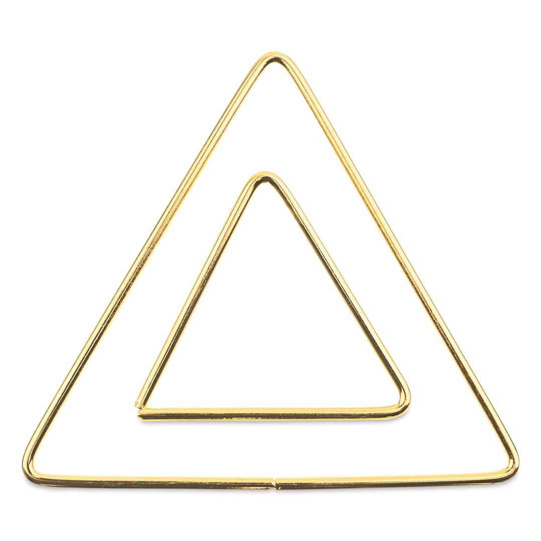 Open in modal - John Bead Iron Metal Shapes Macramé Frames - Pkg of 2, Triangles, 50mm and 100mm