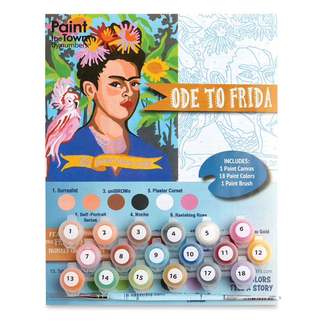 Open in modal - Paint The Town By Numbers Ode To Frida Kit