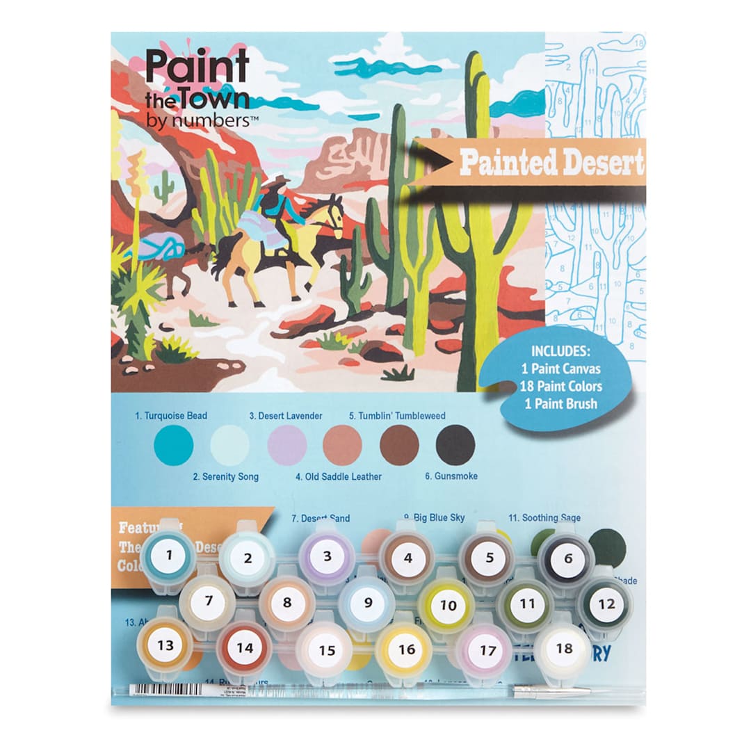 Open in modal - Paint The Town By Numbers Painted Desert Kit