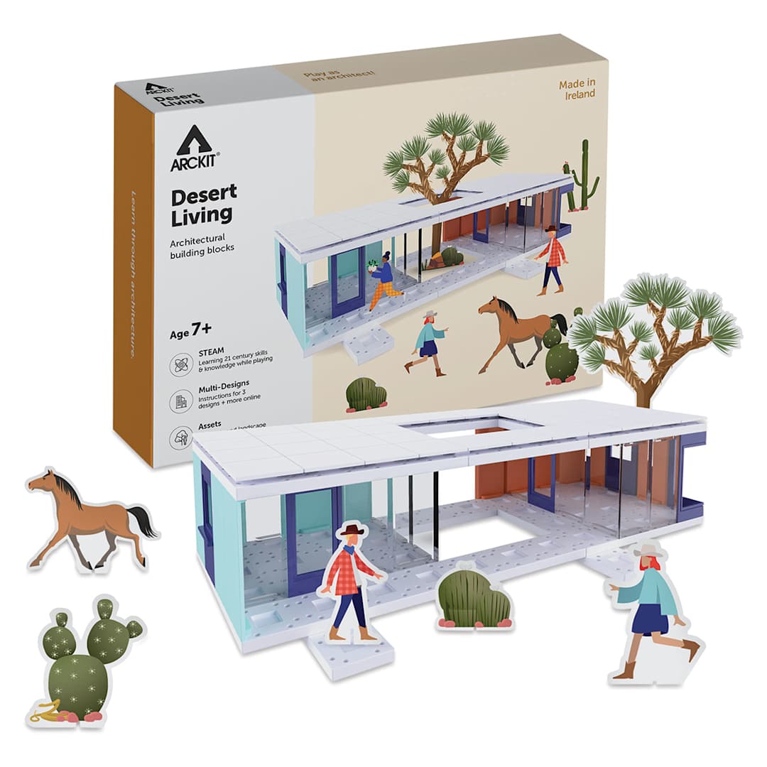 Open in modal - Arckit Desert Living Architectural Model Building Kit with packaging