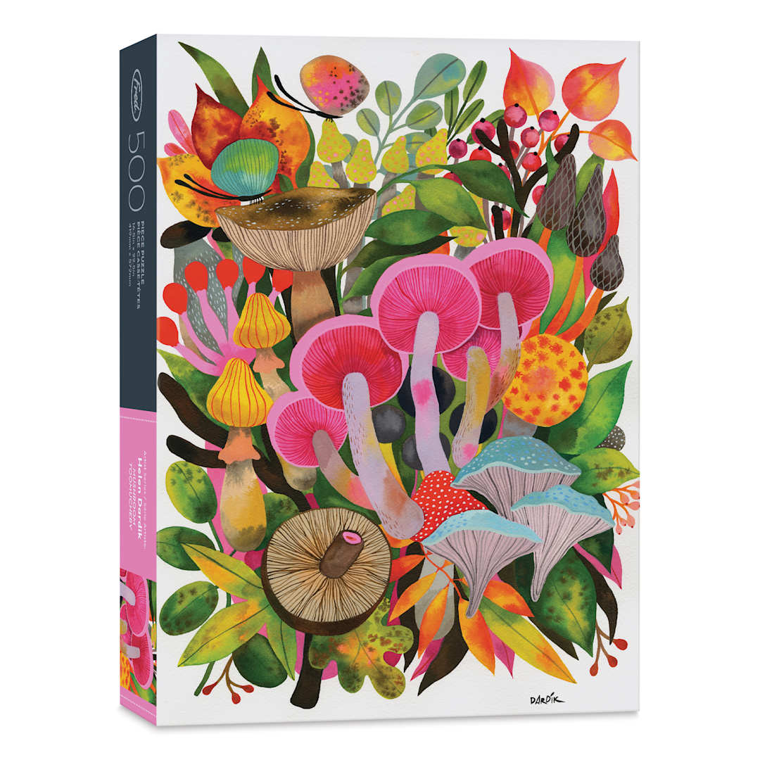 Open in modal - Fred Artist Series Puzzle - Mushroom Toomuchery, 500 pieces (puzzle box)