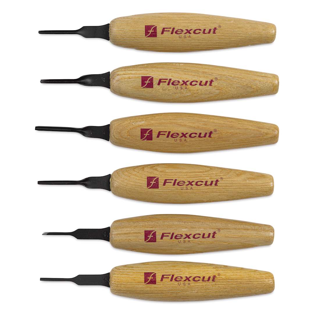 Open in modal - Flexcut Mixed Profile Micro Tool Set