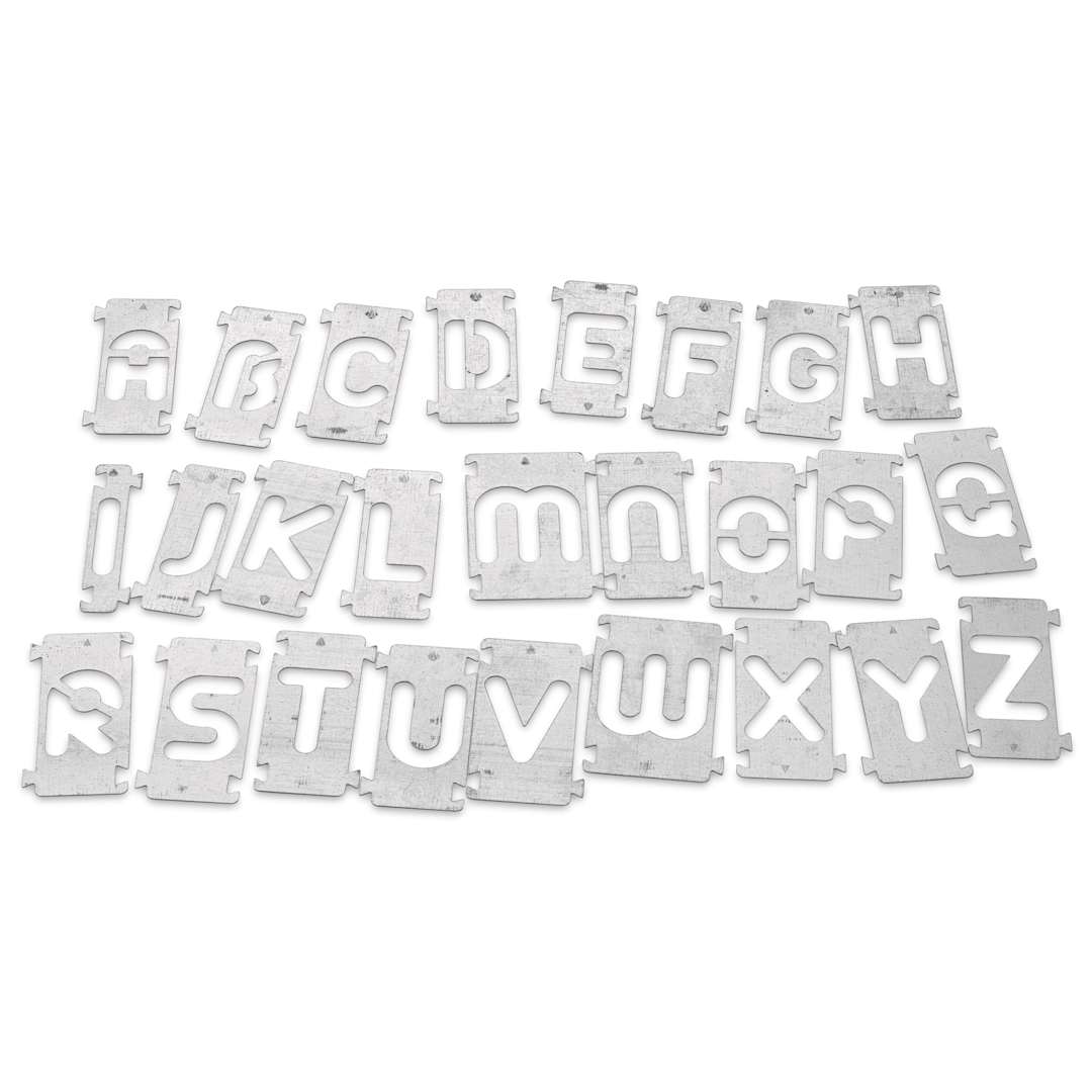 Open in modal - Walnut Hollow Creative Woodburner Alphabet Stencil Set