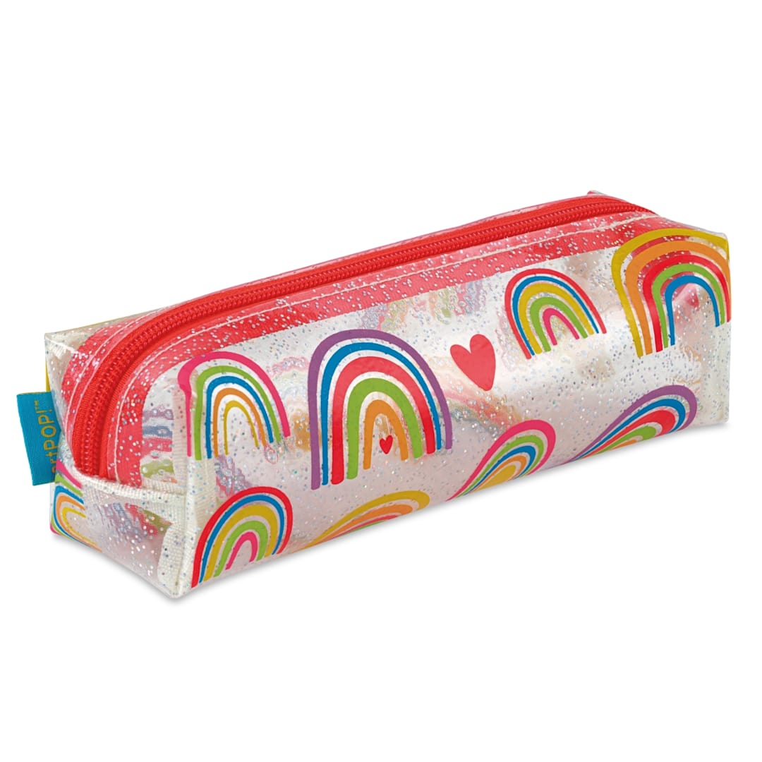Open in modal - artPOP! Rainbow Pencil Case - Primary, angled