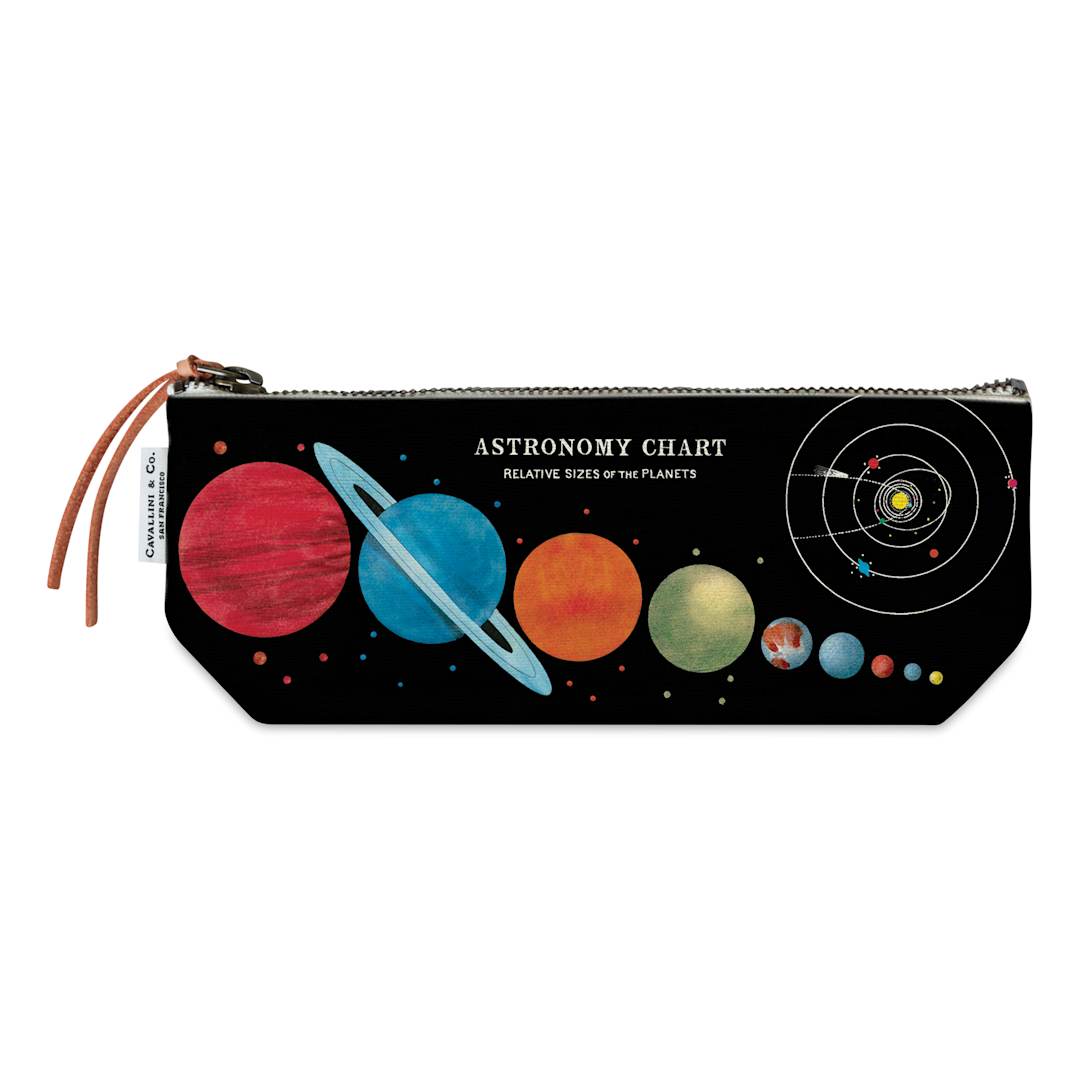 Open in modal - Cavallini Astronomy Chart Mini Cotton Pouch