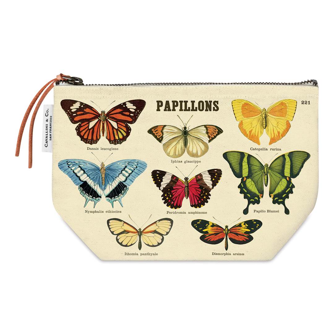 Open in modal - Cavallini Butterflies Cotton Pouch