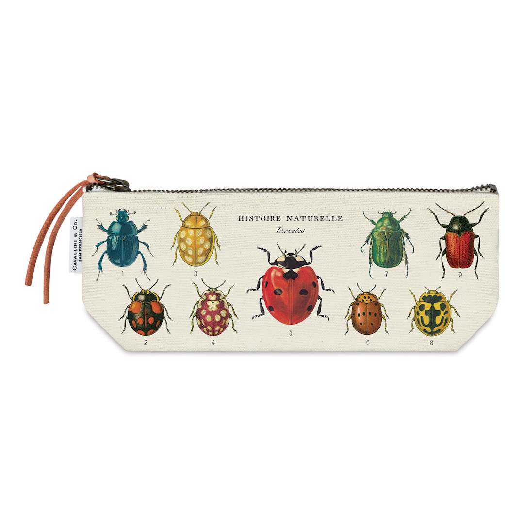 Open in modal - Cavallini Vintage Insects Mini Cotton Pouch