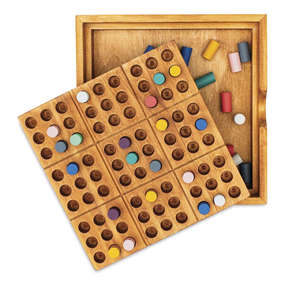 Open in modal - Peace of Mind Wooden Sudoku Game, out of packaging