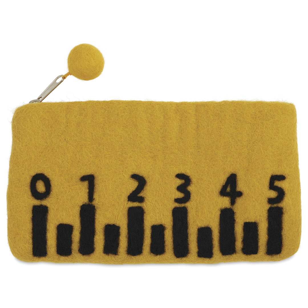 Open in modal - Aitoh Felt Ruler Pouch - 4-1/2" x 8-1/2", out of packaging