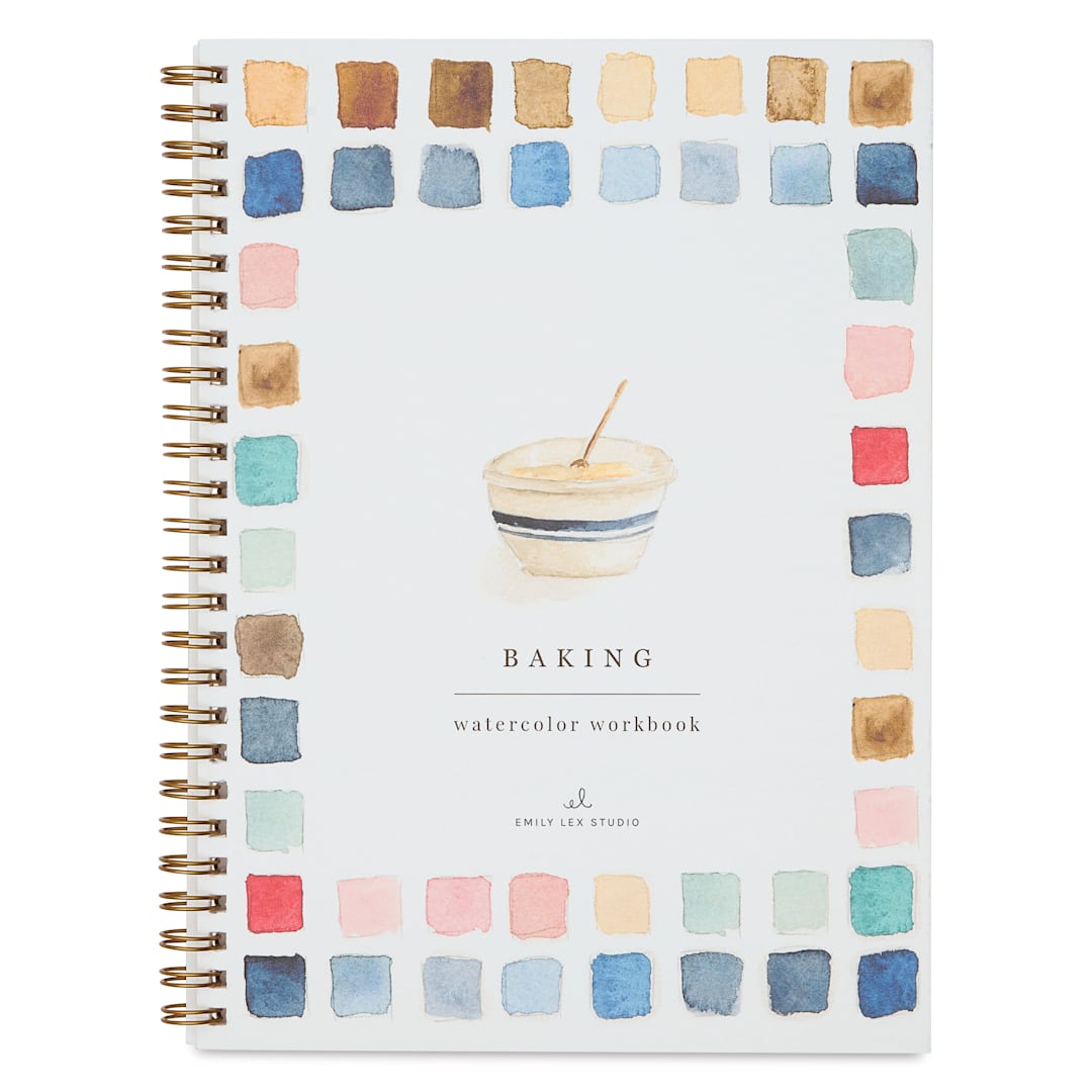 Open in modal - Emily Lex Studio Baking Watercolor Workbook - 6-1/2" x 9", front cover