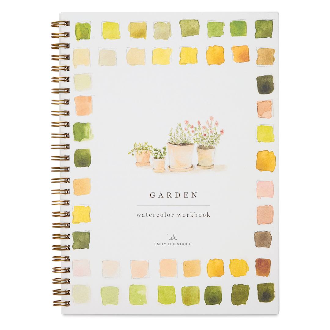 Open in modal - Emily Lex Studio Garden Watercolor Workbook, front cover