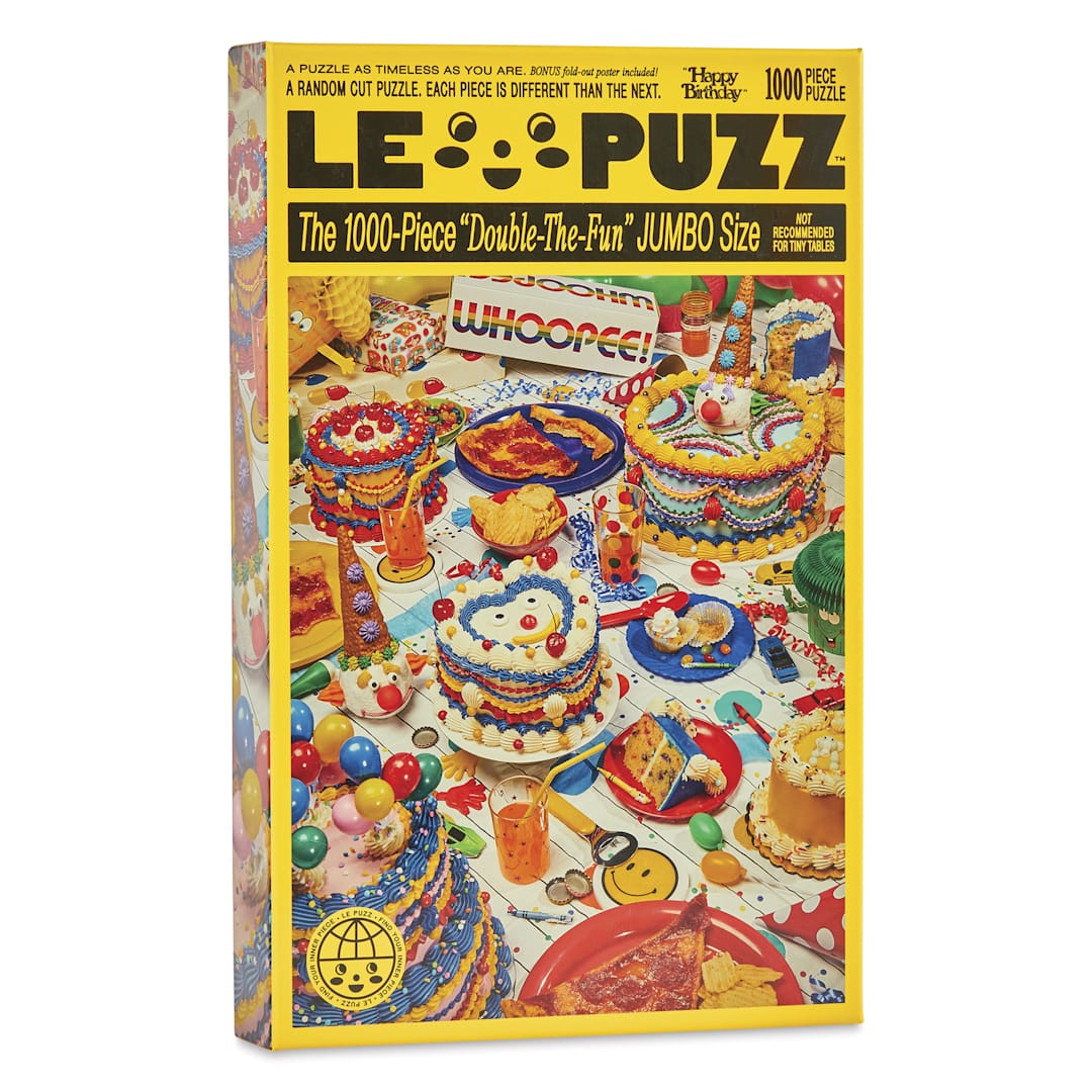 Open in modal - Le Puzz Happy Birthday 1,000-Piece Puzzle - 24-1/8" x 30" front of packaging