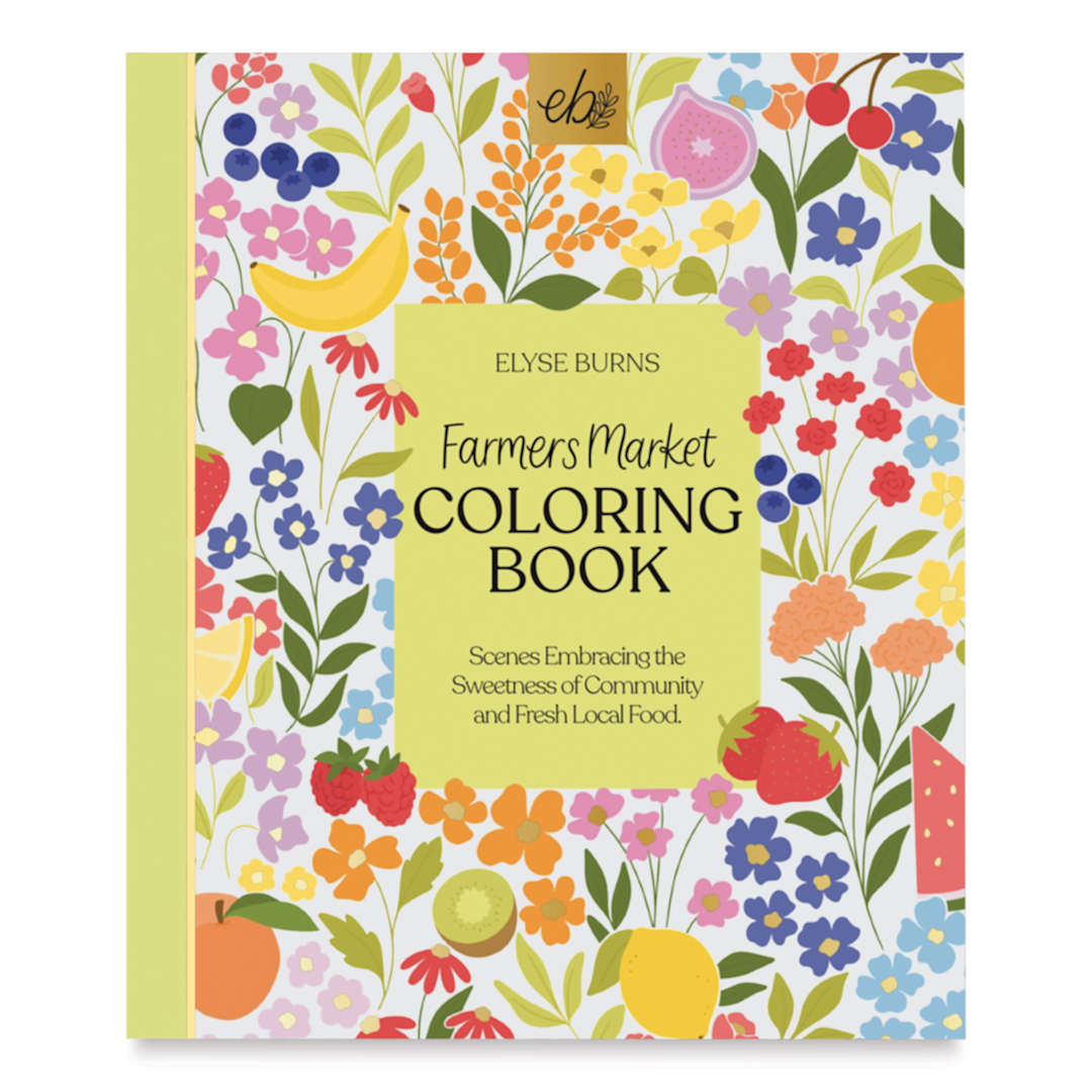 Open in modal - Elyse Breanne Farmer’s Market Coloring Book, front cover