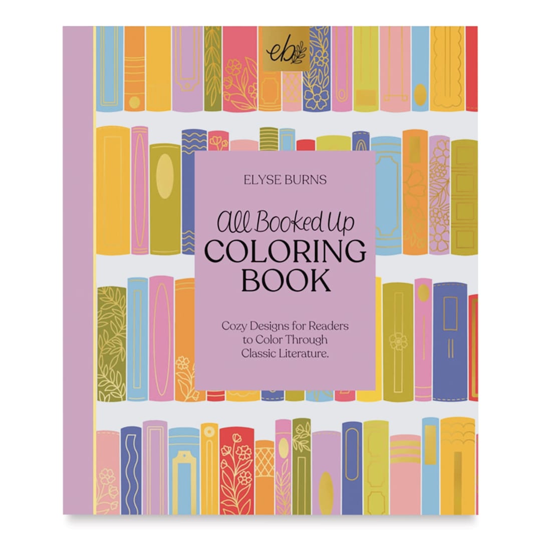 Open in modal - Elyse Breanne All Booked Up Coloring Book, front cover