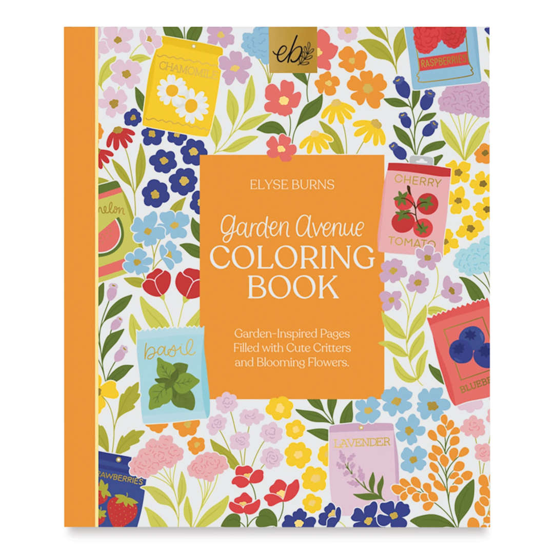 Open in modal - Elyse Breanne Garden Avenue Coloring Book, front cover
