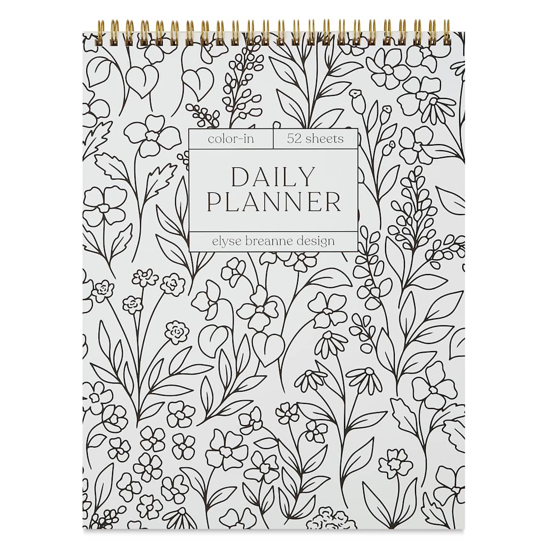 Open in modal - Elyse Breanne Color-in Daily Planner, front