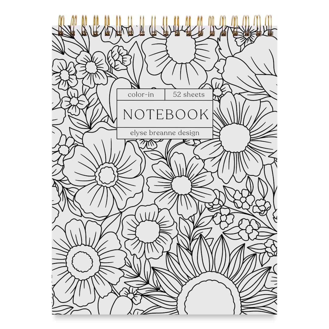 Open in modal - Elyse Breanne Color-in Notebook, front