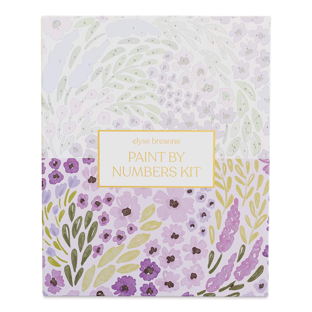 Open in modal - Elyse Breanne Paint By Number Kit - Lilac Floral, front of package