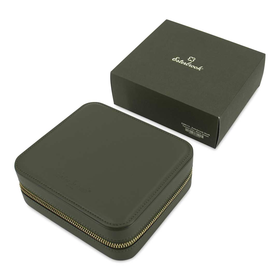 Open in modal - Esterbrook Pen Nook Pen Case - Twelve Pen, Moss Green