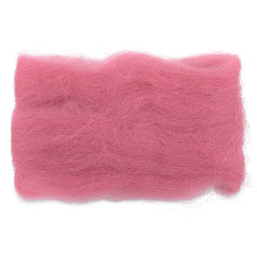 Open in modal - Wistyria Editions 100% Wool Roving - Rose, 14"