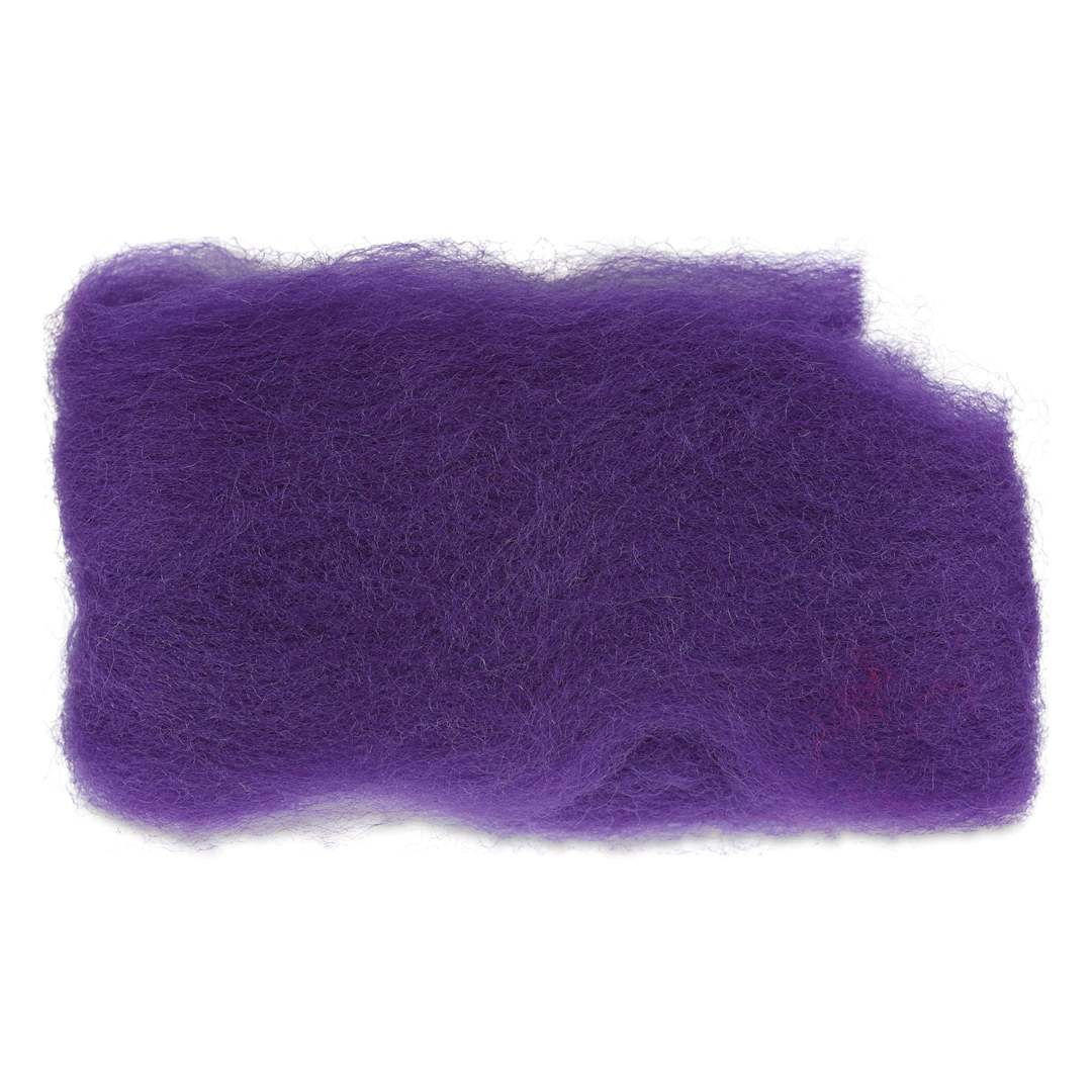 Open in modal - Wistyria Editions 100% Wool Roving - Purple, 14"