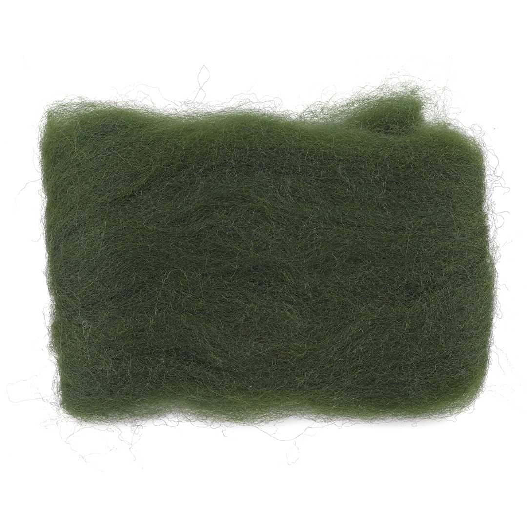 Open in modal - Wistyria Editions 100% Wool Roving - Forest Green, 14"