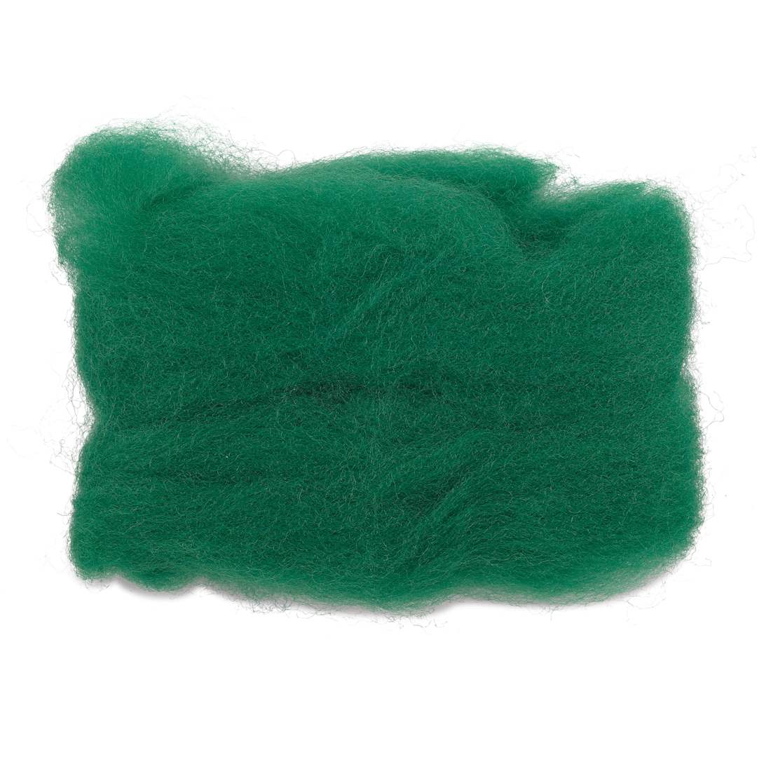 Open in modal - Wistyria Editions 100% Wool Roving - Moss, 14"