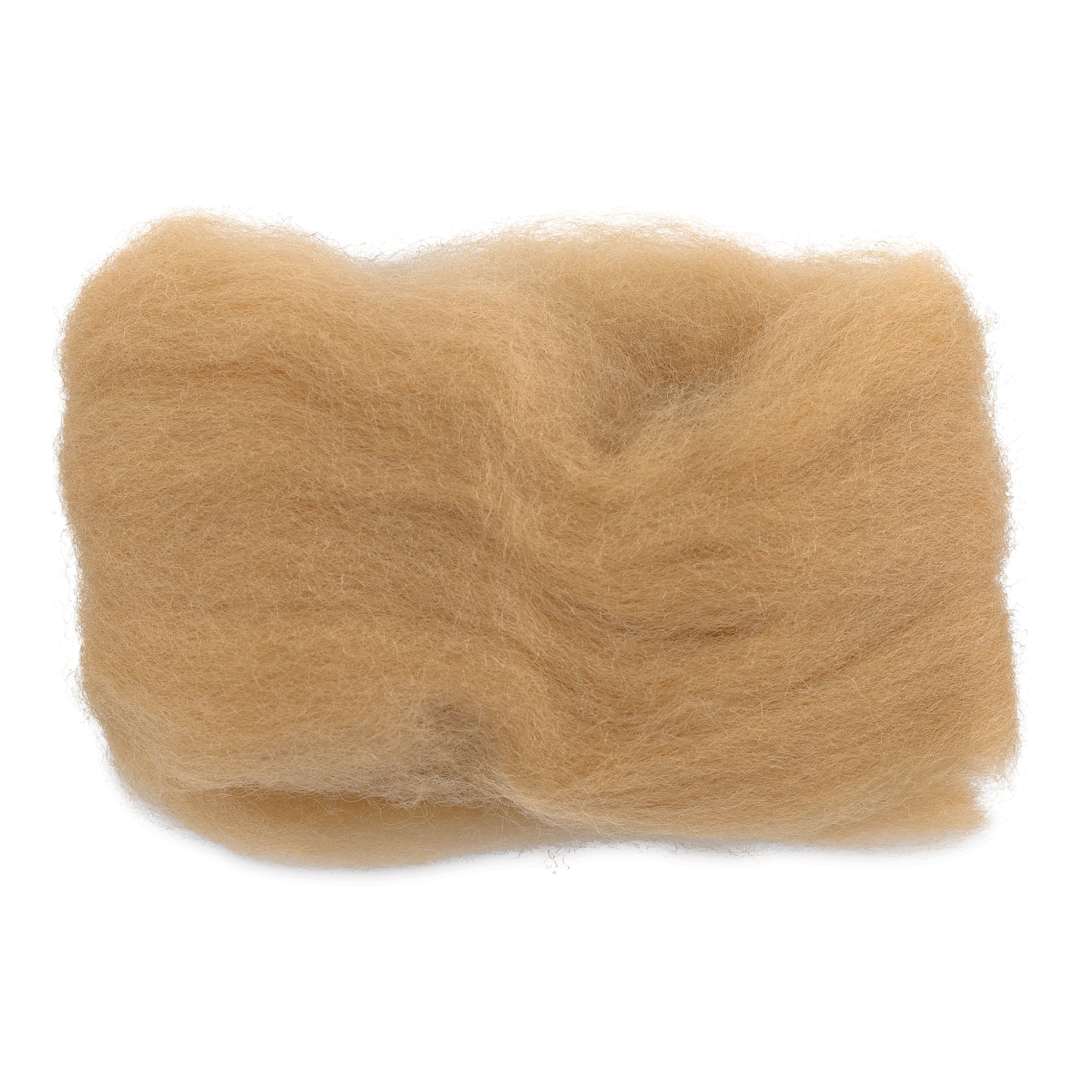 Open in modal - Wistyria Editions 100% Wool Roving - Camel, 14"