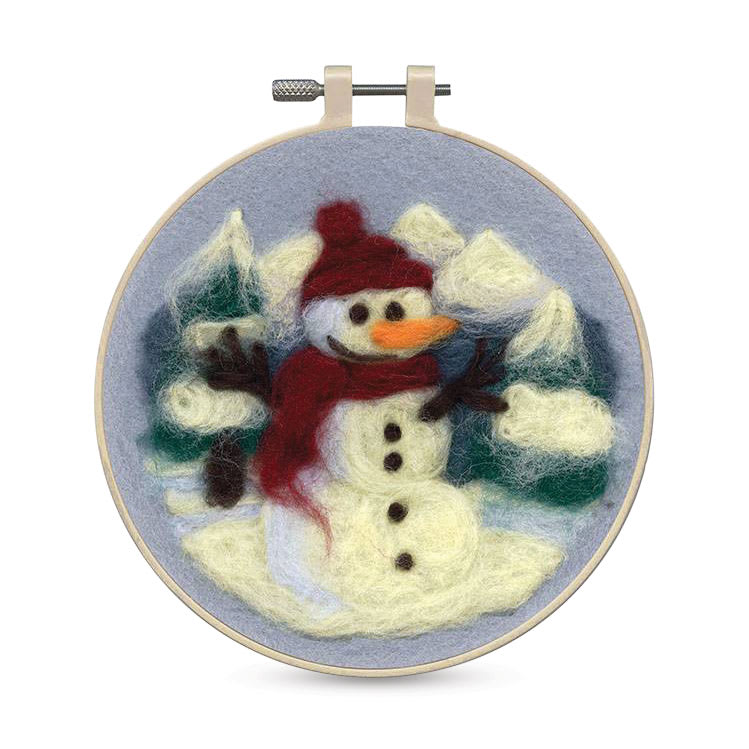 Open in modal - Design Works Needle Felting Kit - Snowman