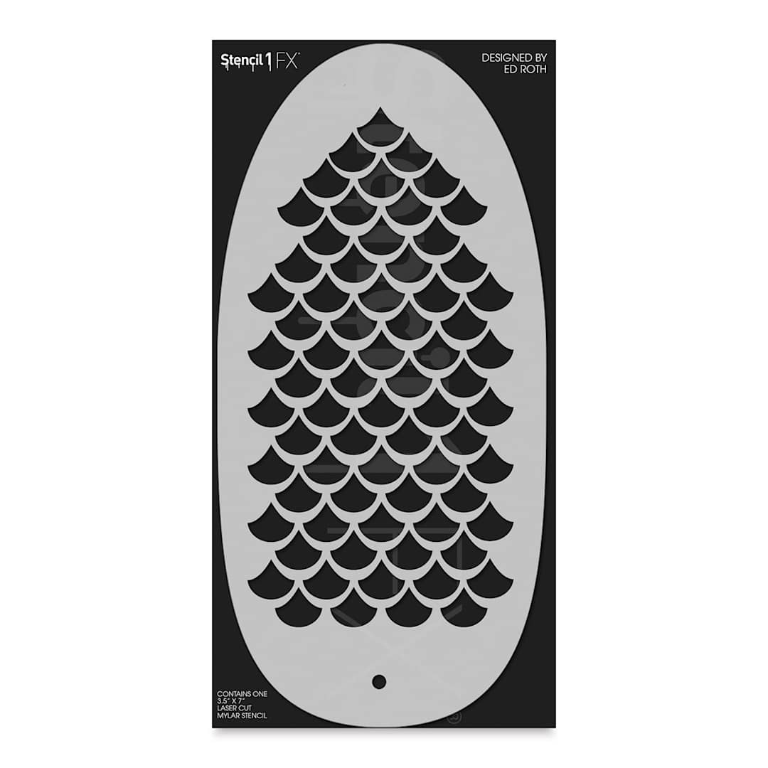 Open in modal - Stencil1 FX Makeup Stencils - Mermaid Scales
