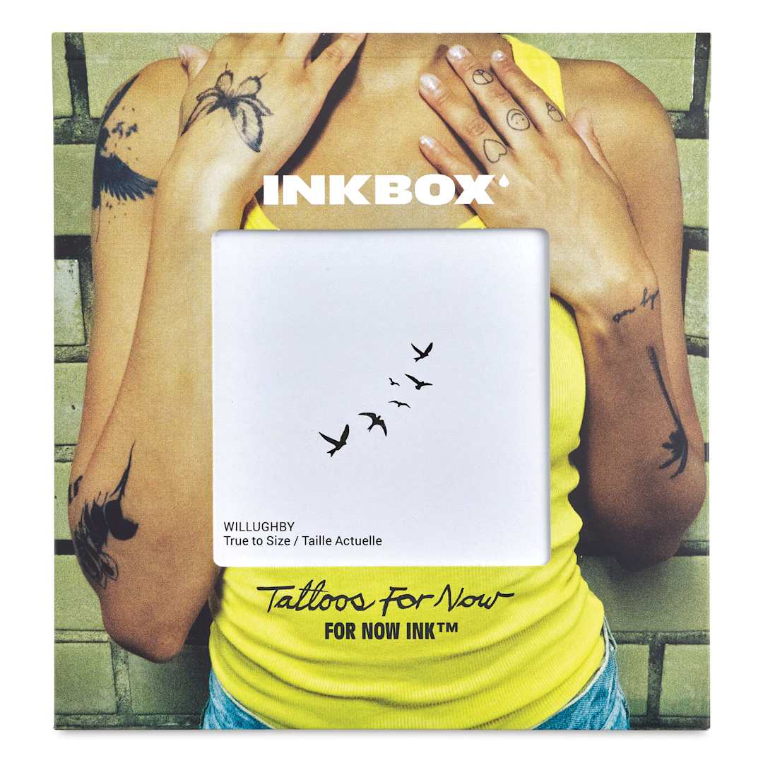 Open in modal - Inkbox Semi-Permanent Tattoos - Willughby, 2" x 2" (Front of packaging)