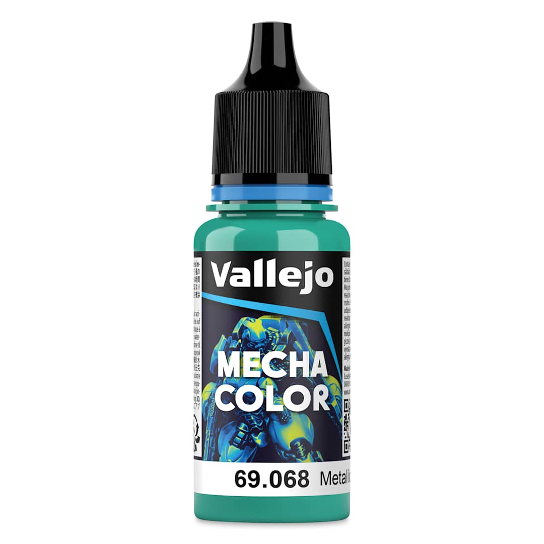 Open in modal - Vallejo Mecha Airbrush Color - Metallic Green, 18 ml